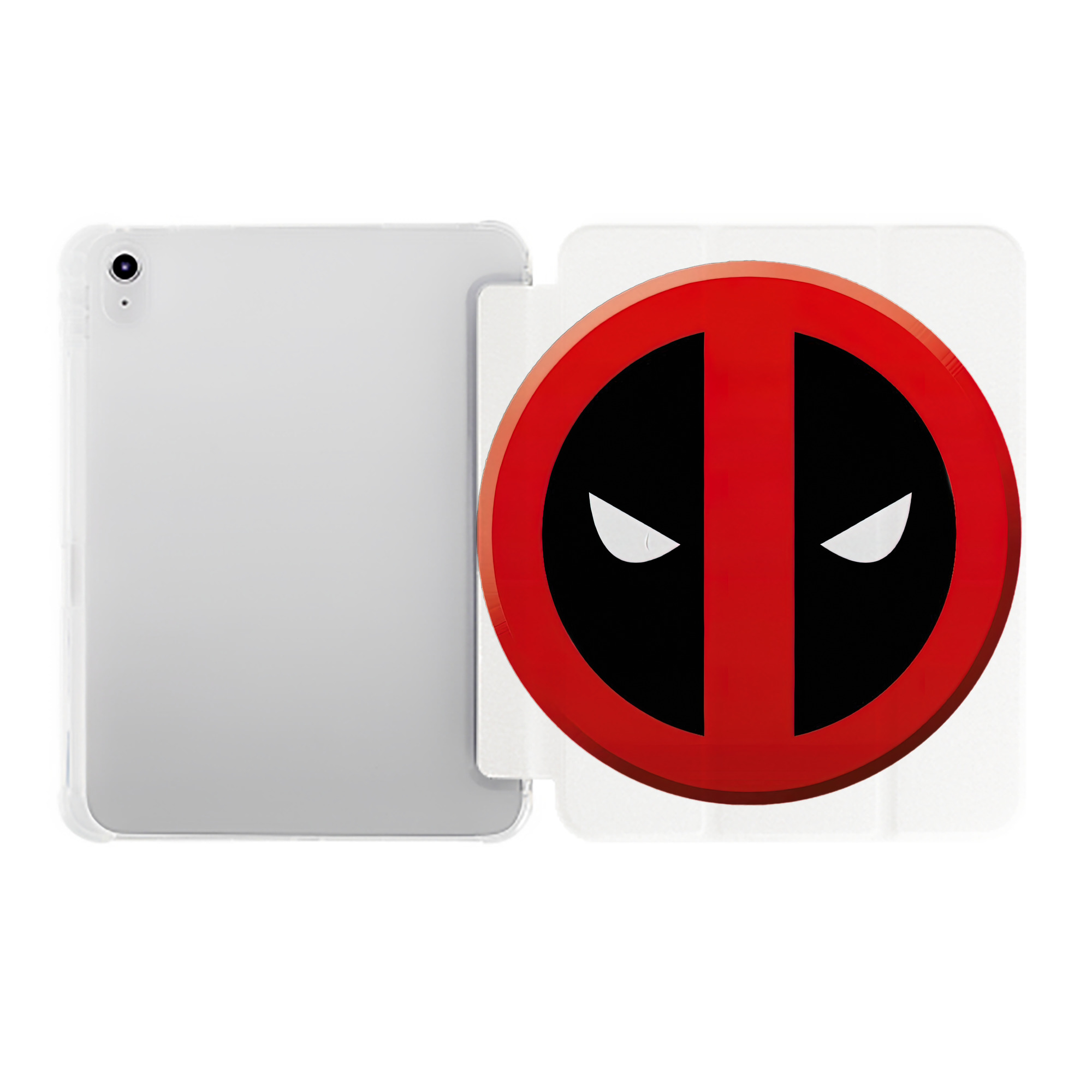 （画像用） Deadpool デッドプール IPad ケース ペン収納付き 三つ折りスタンド PUレザー×シリコン 対応機種9.5/10.5/10.9インチ